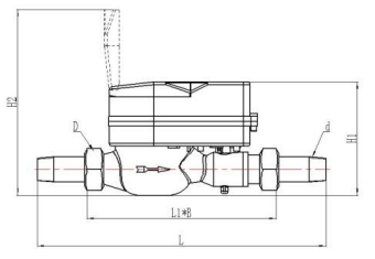 WIRELESS AMR WATER METER (GPRS) DN15~DN25(Valve Control) WIRELESS AMR WATER METER (GPRS) DN15~DN25(Valve Control)